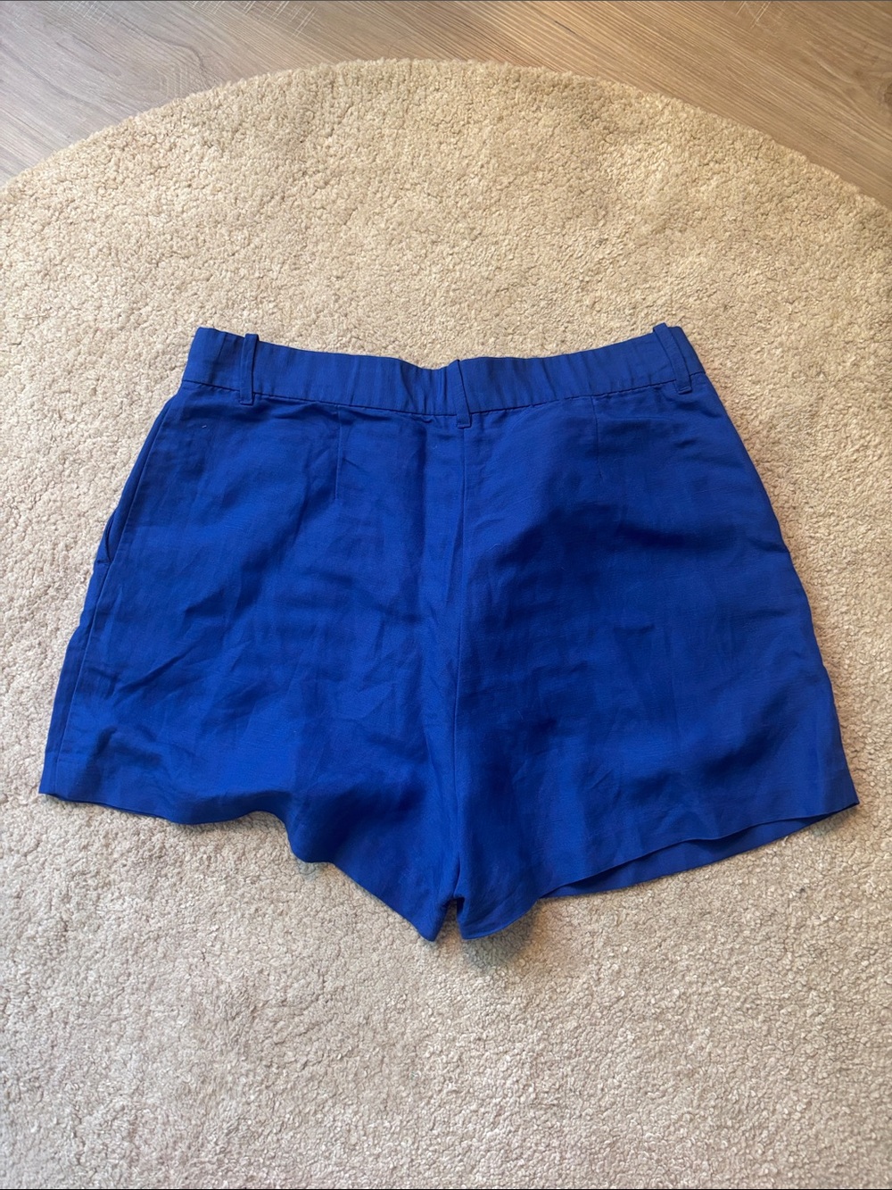 H&M Royal Blue High-Waist Women's Shorts